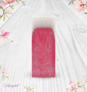 Svíčka Kvádr vysoký (15 cm) – Červená / Černá višeň / Dvojité srdíčko